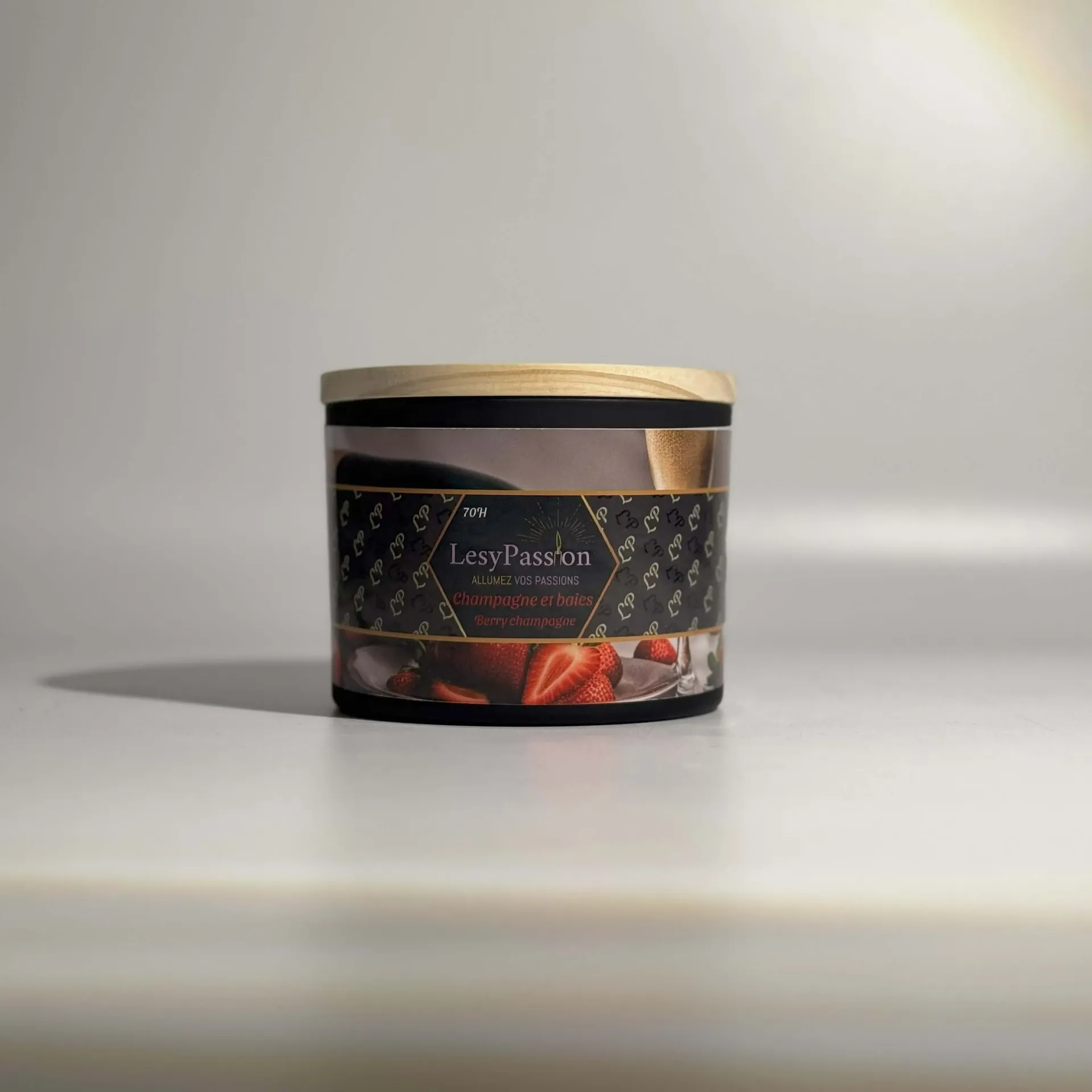 Champagne and berries